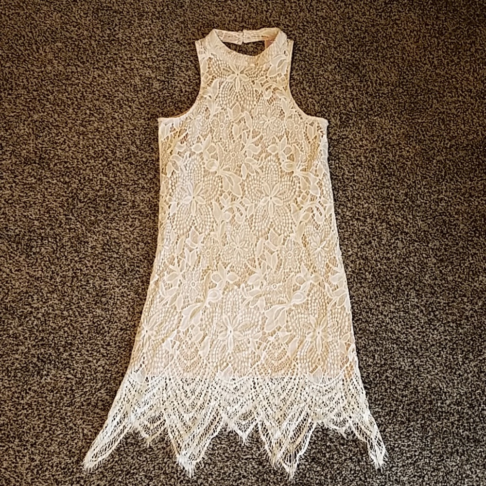White Lace Cocktail Dress